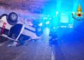 Si ribalta con l’auto: feriti madre e tre figli minori