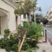 Forte vento e pioggia a Ragusa, danni in via Roma