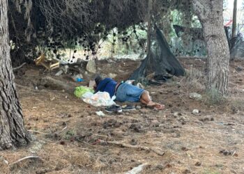 Vittoria, i volontari vanno a ripulire un boschetto e trovano un senzatetto che dormiva