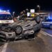 Auto si ribalta nel primo tratto della Ragusa mare