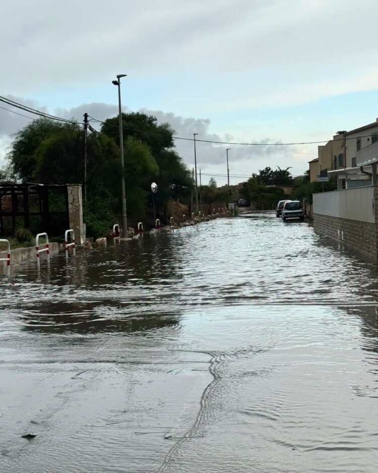 Marina di Modica, allagamento in via del Laghetto dopo l’acquazzone