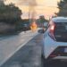Ragusa, auto in fiamme sulla strada per S. Croce